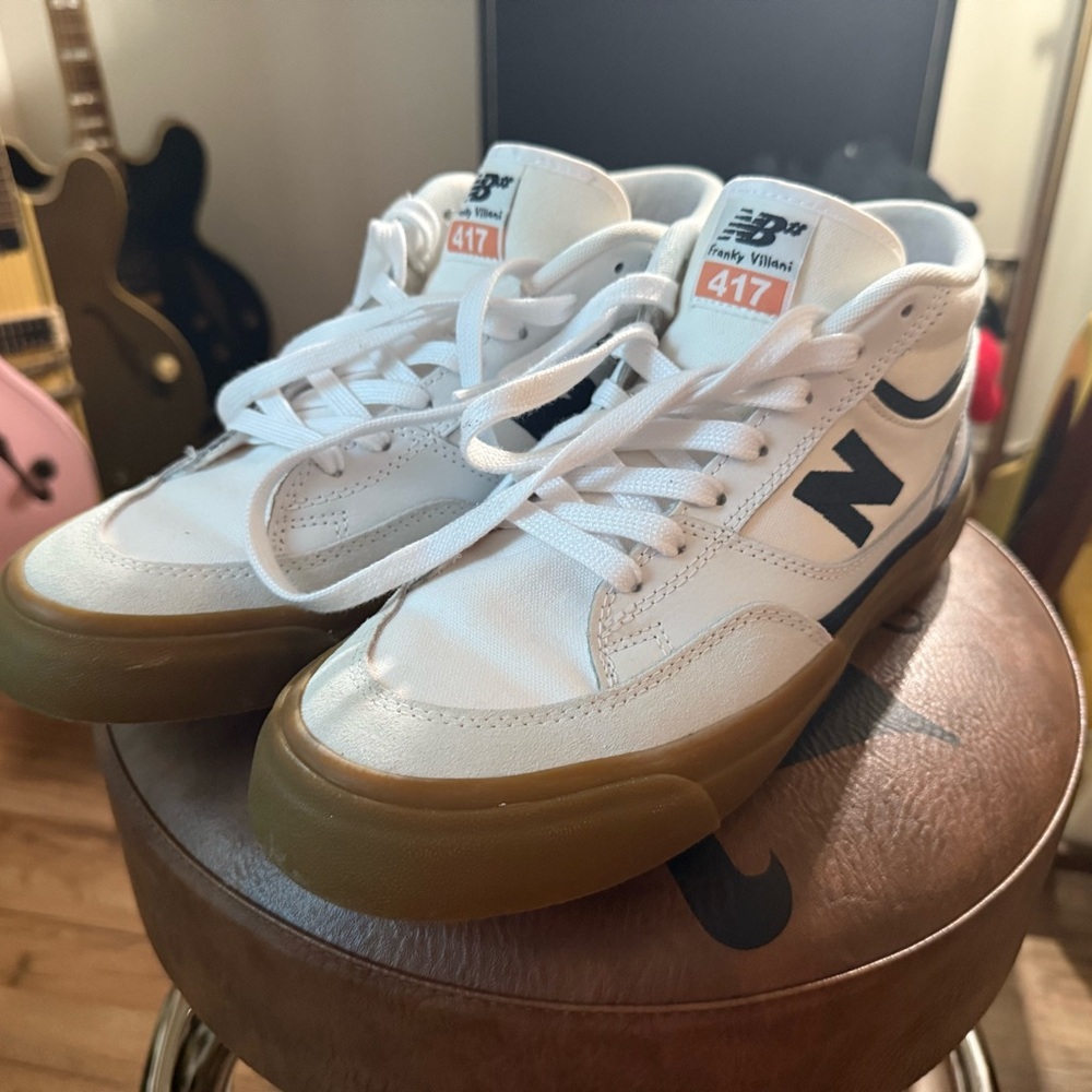 New Balance White and Black Men's Shoes